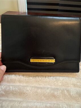 1980s Givenchy Black Leather Convertible Crossbody • COA • Vintage Designer